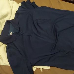 Dark blue polo shirt